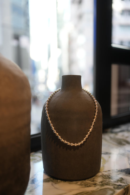 Silver Beaded Necklace