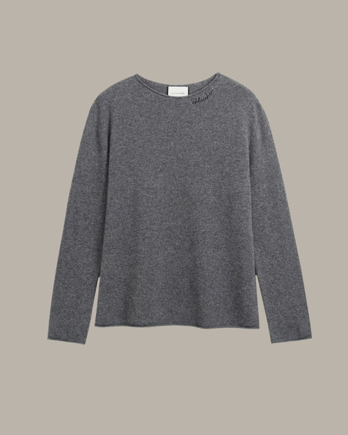 Wool Collar Details Jumper