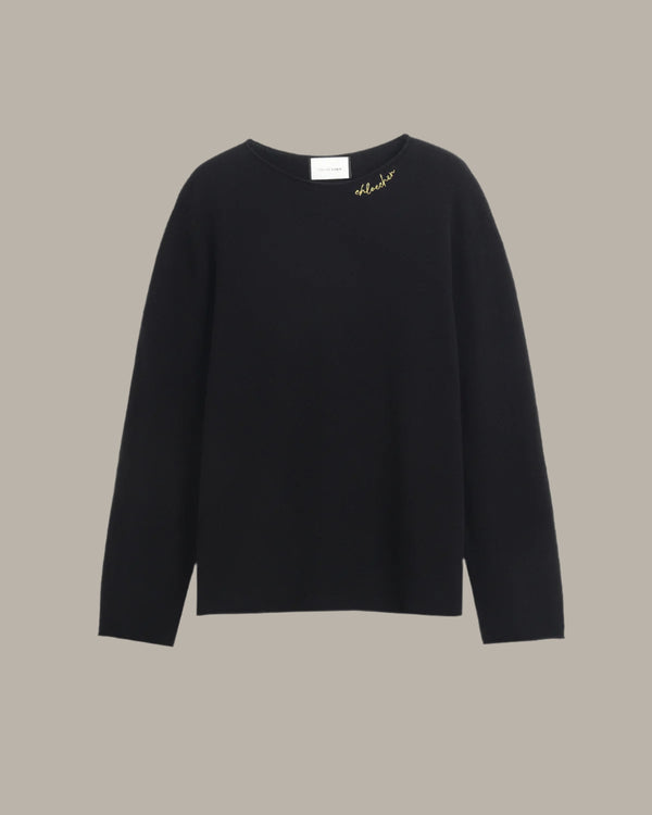 Wool Collar Details Jumper