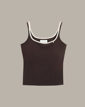 Two-Tone Straps Tank Top