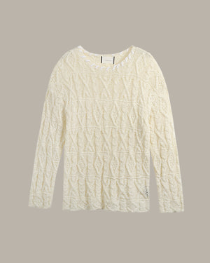 車線領口針織上衣