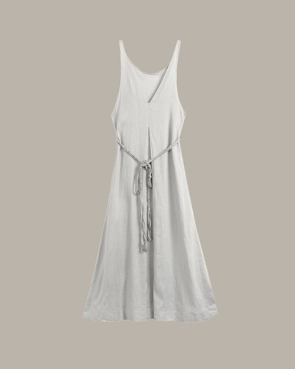 Braided-Drawstring Maxi Dress