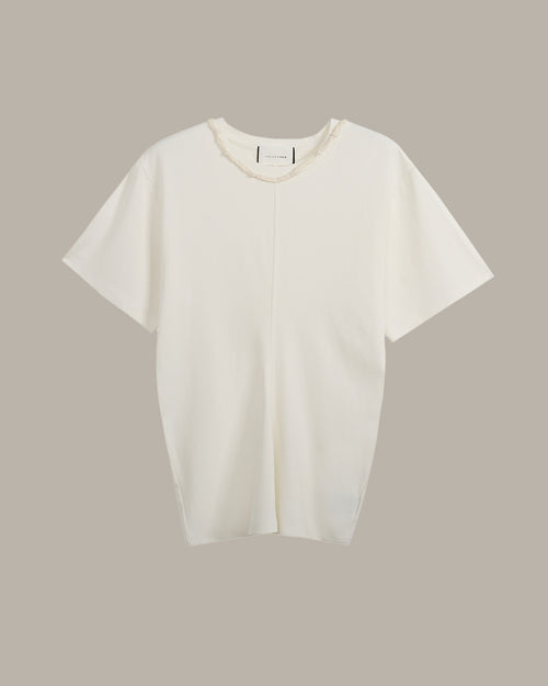 Detailed Neckline Relaxed Fit T-Shirt