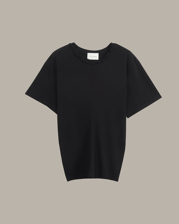 Detailed Neckline Relaxed Fit T-Shirt