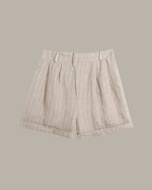 條紋休閒短褲