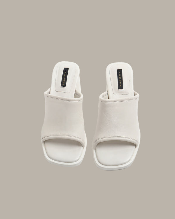 Victoria Leather Heel Sandals