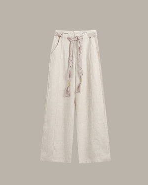 Drawstring Waist Long Pants