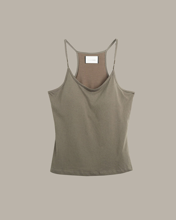 Thin Strap Detailed Tank Top