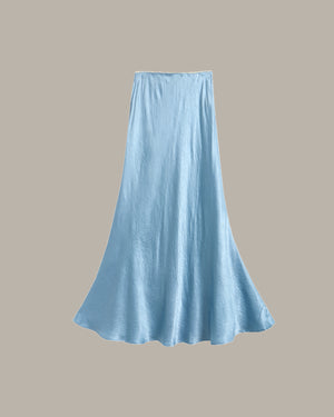 Summer Satin Midi Skirt