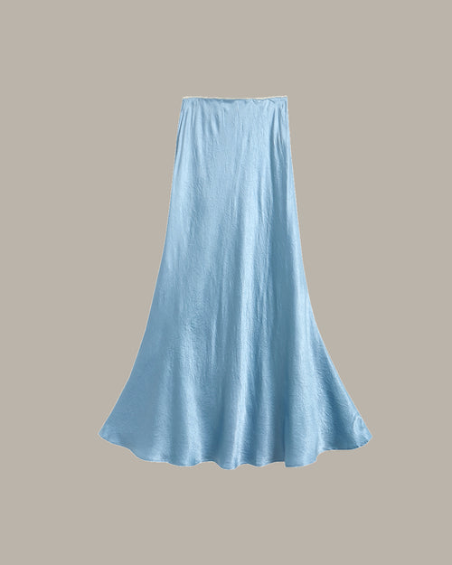 Summer Satin Midi Skirt