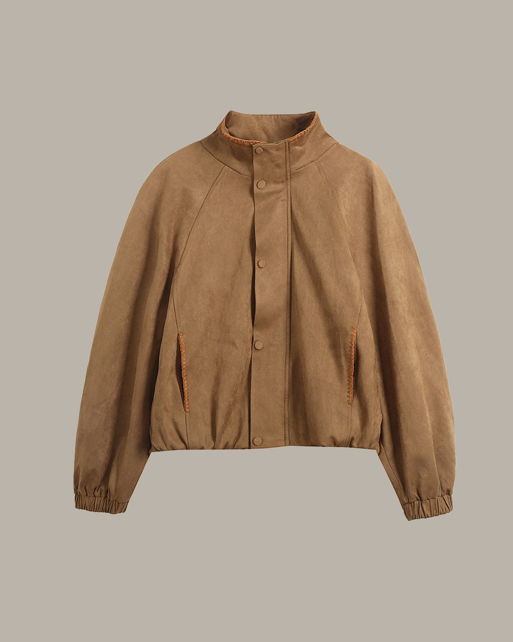 Classic Suede Bomber Jacket