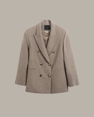 Double-Breasted Wool Blazer