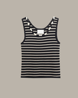 Stripe Sleeveless Top