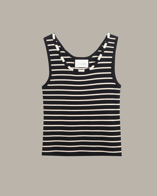 Stripe Sleeveless Top
