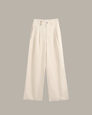 Stitch Detail Wide Leg Pants