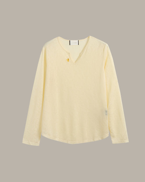 V Neck Long Sleeve Top