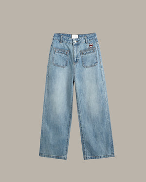 Frenchie Pockets Denim Jeans