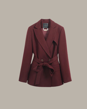 Belted Wool Blazer