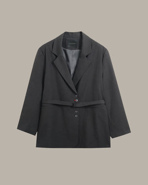 Oversized Belted Blazer