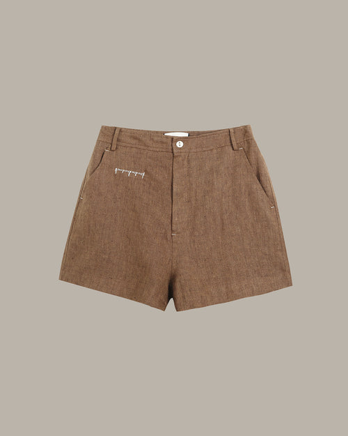 Stitch Details Linen Short