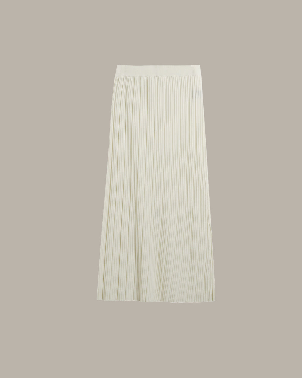 Flowy Pleated Side-Slit Skirt