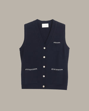 V Neck Knit Vest