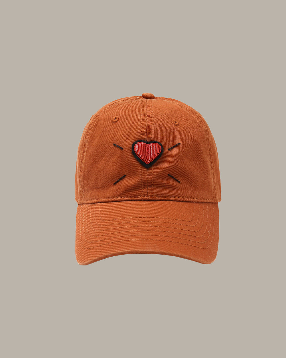 Heart Embroidered Cap
