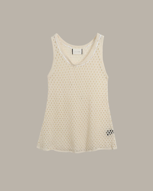 Hollow-Out Knit Top