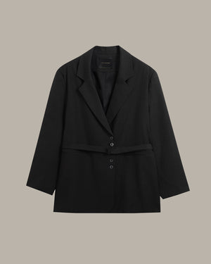 Oversized Belted Blazer