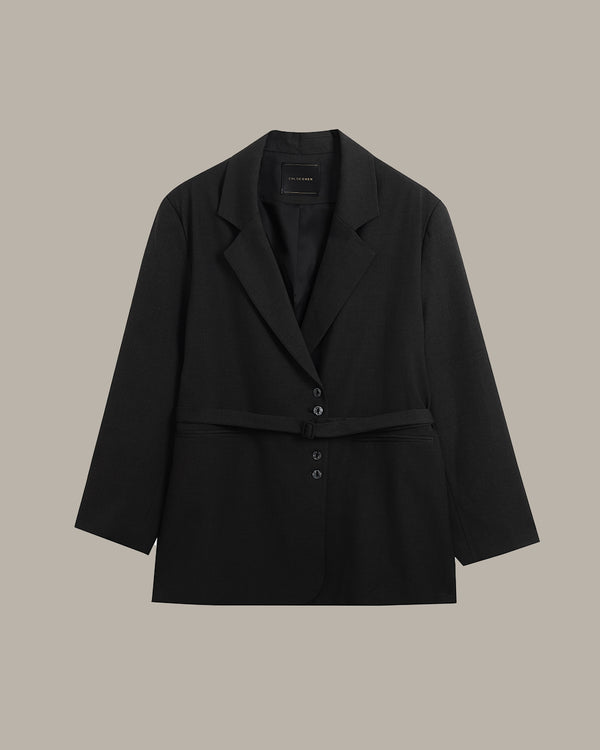 Oversized Belted Blazer