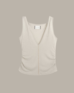 Twist Strap V-Neck Tank Top