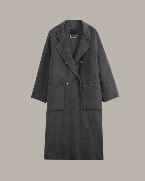 Lapel Collar Long Coat