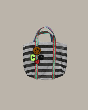 Striped Woven Bag