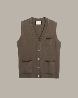 V Neck Knit Vest