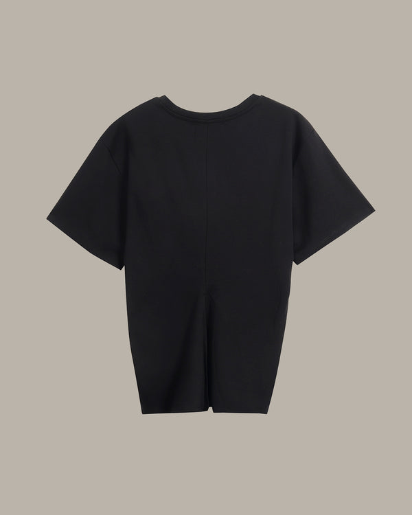 Detailed Neckline Relaxed Fit T-Shirt