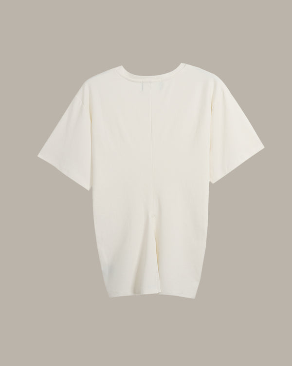 Detailed Neckline Relaxed Fit T-Shirt