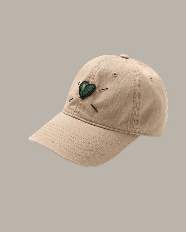 Heart Embroidered Cap