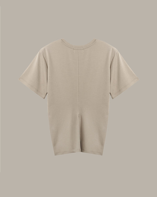 Detailed Neckline Relaxed Fit T-Shirt