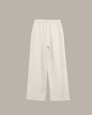 Braided-Drawstring Linen Pant