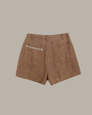 Stitch Details Linen Short