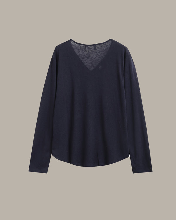 V Neck Long Sleeve Top
