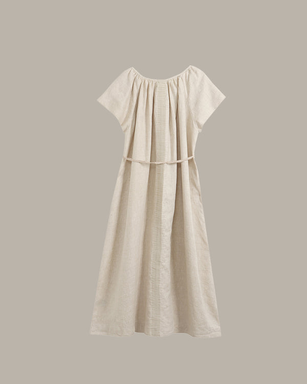 100% Linen Short Sleeves Dress