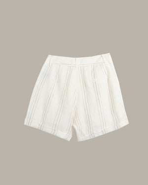 Striped Linen Shorts