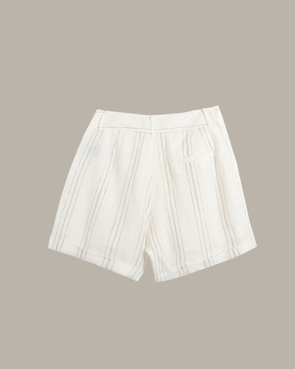 Striped Linen Shorts