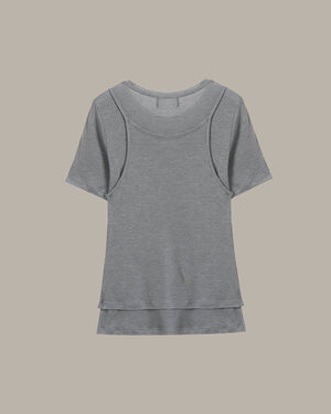 Two-Layers Short Sleeve Tee