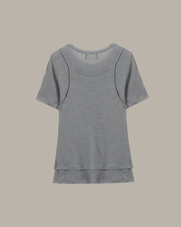 Two-Layers Short Sleeve Tee