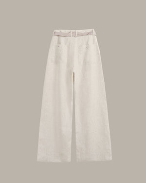Drawstring Waist Long Pants