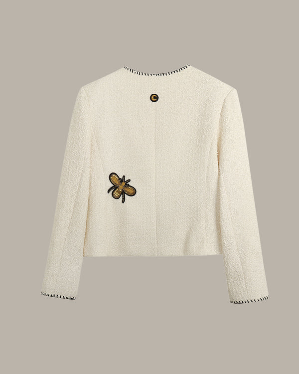 Patched Tweed Jacket