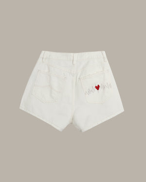 Waistline Embroidered Short