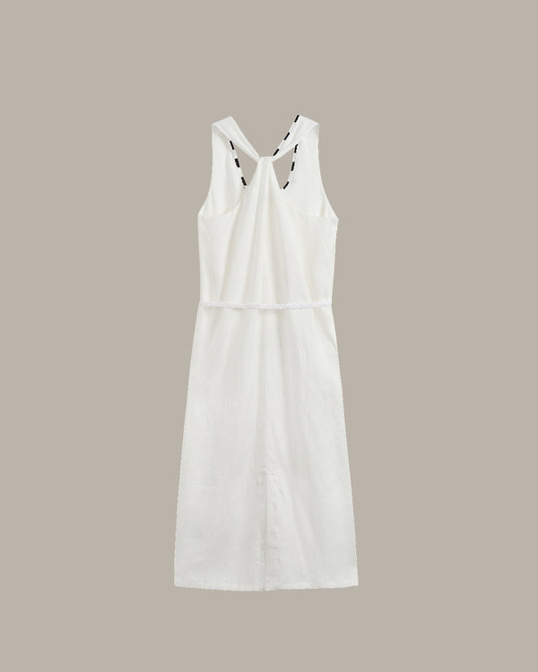 Detailed Neckline Midi Dress